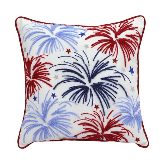 Patriotic Fireworks Throw Pillow by Celebrate It&#x2122;